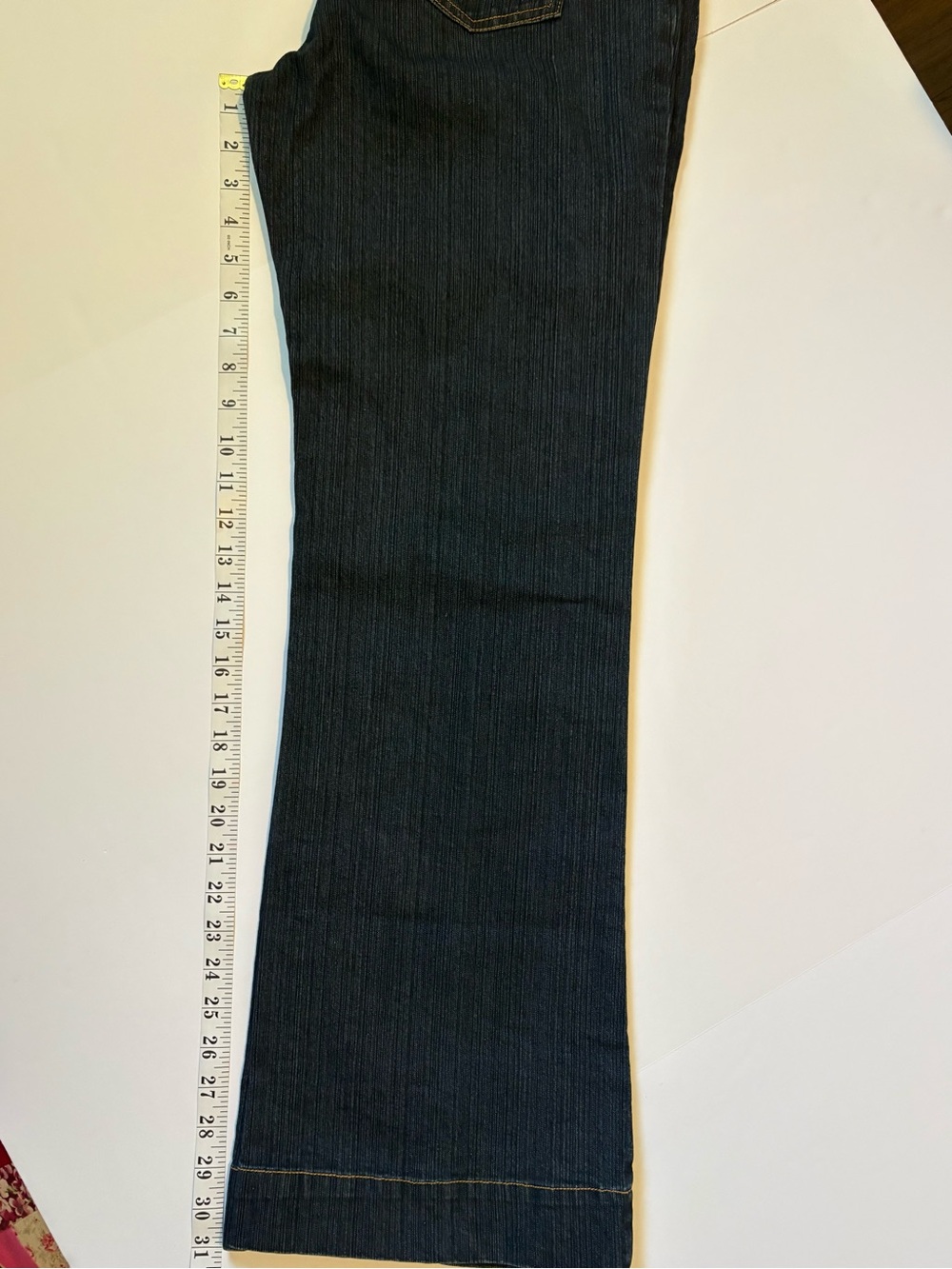 VTG B.U.M. Equipment Dark Wash Seam Jeans with light flare, women’s Sz 10. - Picture 9 of 12